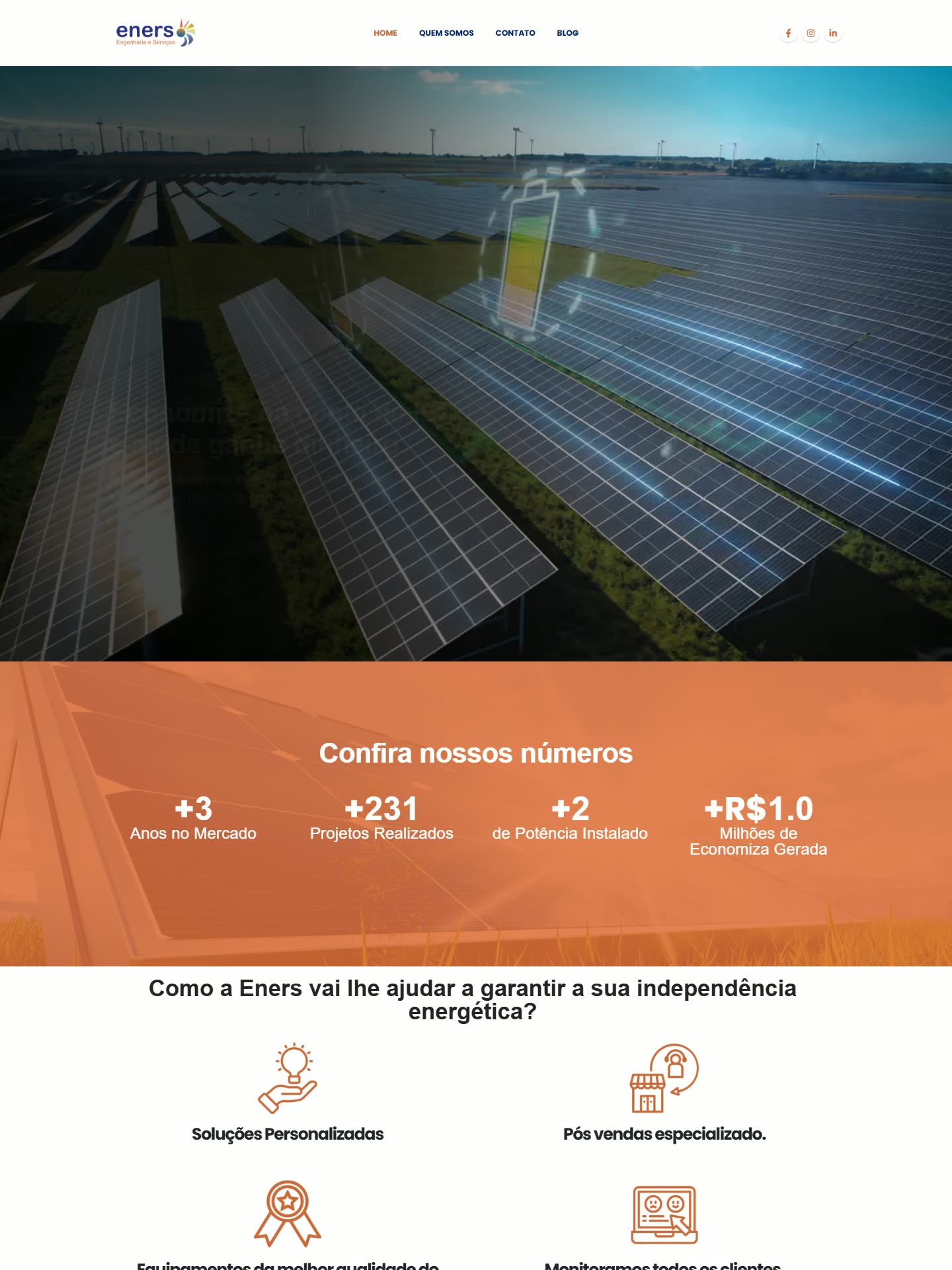 Eners — homepage sección 1